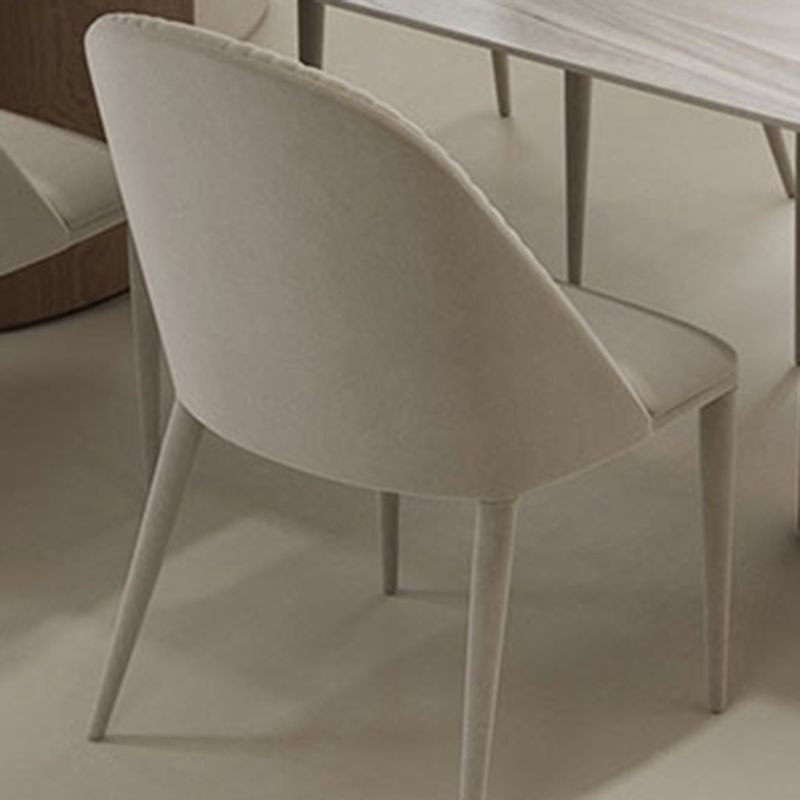Ensemble de restauration moderne 1/5 pcs table à manger en marbre avec chaises rembourrées