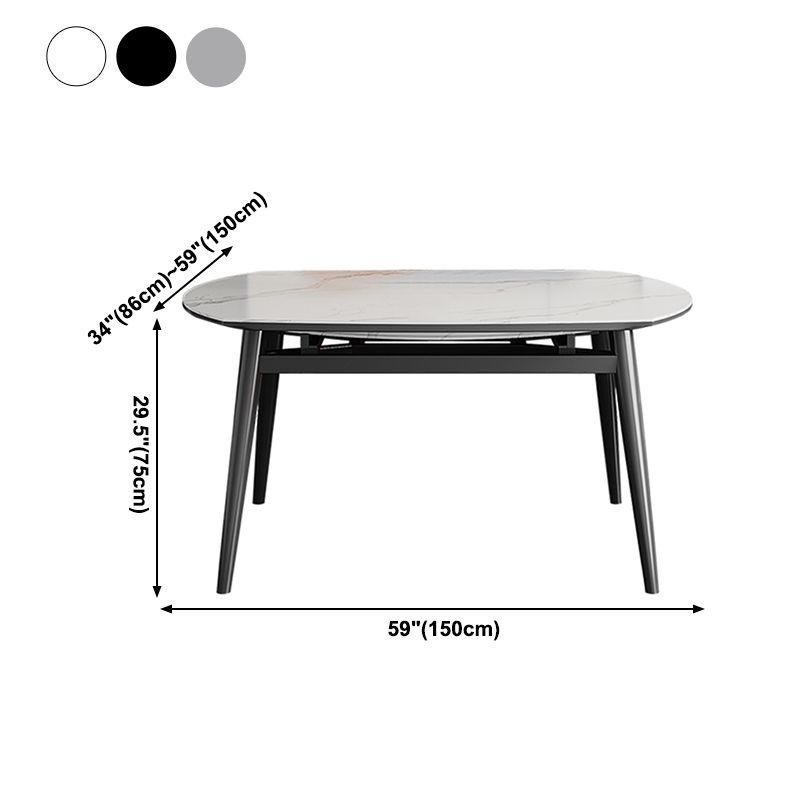 Round Dining Table Contemporary Style Drop Leaf Dinner Table with 4-foot Clearhalo ' dining_table' 'Dining Tables & Seating' 'Dining Tables' 'furn' 'furn_dining_table' 'Furniture' 'furniture_dining_table' 'Kitchen & Dining Furniture' 'kitchen&dining_furn' 'kitchen' 'kitchen_dining_table' 1200x1200_df2f9cf7-16b1-4e3d-aaaf-792f6c1642d3