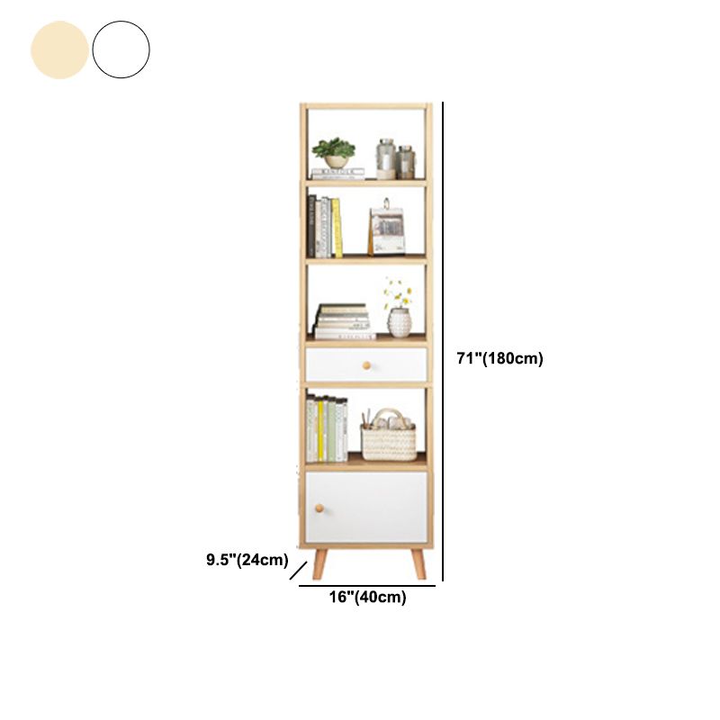 Engineered Wood Standard Bookshelf Matte Finish Shelf Bookcase with Doors Clearhalo 'Bookcases' 'furn' 'furn_bookcases' 'Furniture' 'Office Furniture' 1200x1200_df30cf4b-5dae-40b8-9c0c-1a5dab74ab90