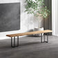 Industrial Wood Dining Set 1/2/5 Pieces Black Base Dining Furniture Clearhalo 'Dining Room Sets' 'Dining Tables & Seating' 'dining_room_set' 'furn' 'furn_dining_room_set' 'Furniture' 'Kitchen & Dining Furniture' 1200x1200_df336427-a4f4-4ed9-a6c1-4d541690debb