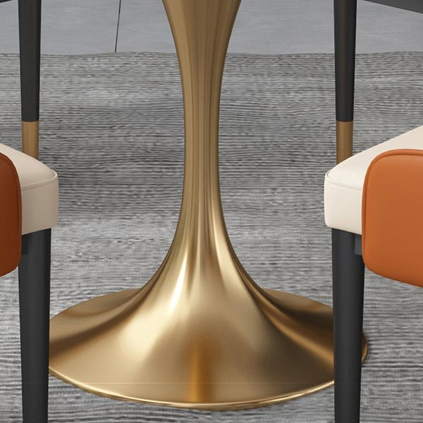 Sintered Stone White Dining Table Simplicity Tulip Base Table for Dining Room Clearhalo ' dining_table' 'Dining Tables & Seating' 'Dining Tables' 'furn' 'furn_dining_table' 'Furniture' 'furniture_dining_table' 'Kitchen & Dining Furniture' 'kitchen&dining_furn' 'kitchen' 'kitchen_dining_table' 1200x1200_df345730-50f8-43c1-a917-b7cfe1d21f74