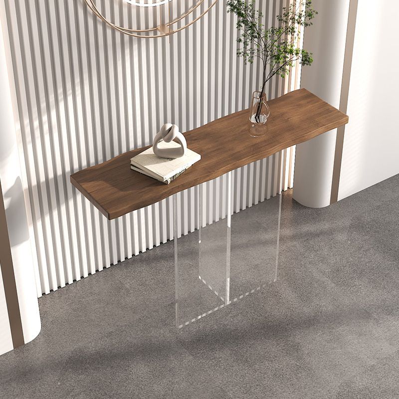 11,8 "W del tavolo della console rettangolo tavolo da estremità in legno massiccio contemporaneo