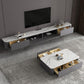 Console de support de rangement fermée, Console multimédia TV en pierre pour salon