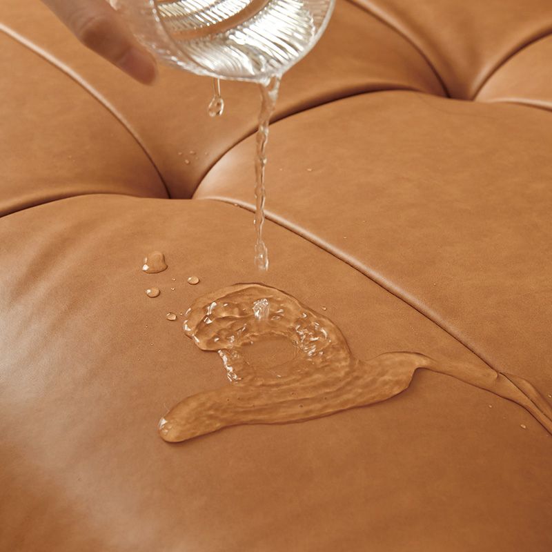 Armless Faux Leather Sofa Mid Century Modern Tufted Back Sofa Clearhalo 'furn' 'furn_sofas' 'Furniture' 'Living Room Furniture' 'Sofa' 'sofas' 1200x1200_df39b2fa-c659-4a0a-af85-1b2fb17cf811