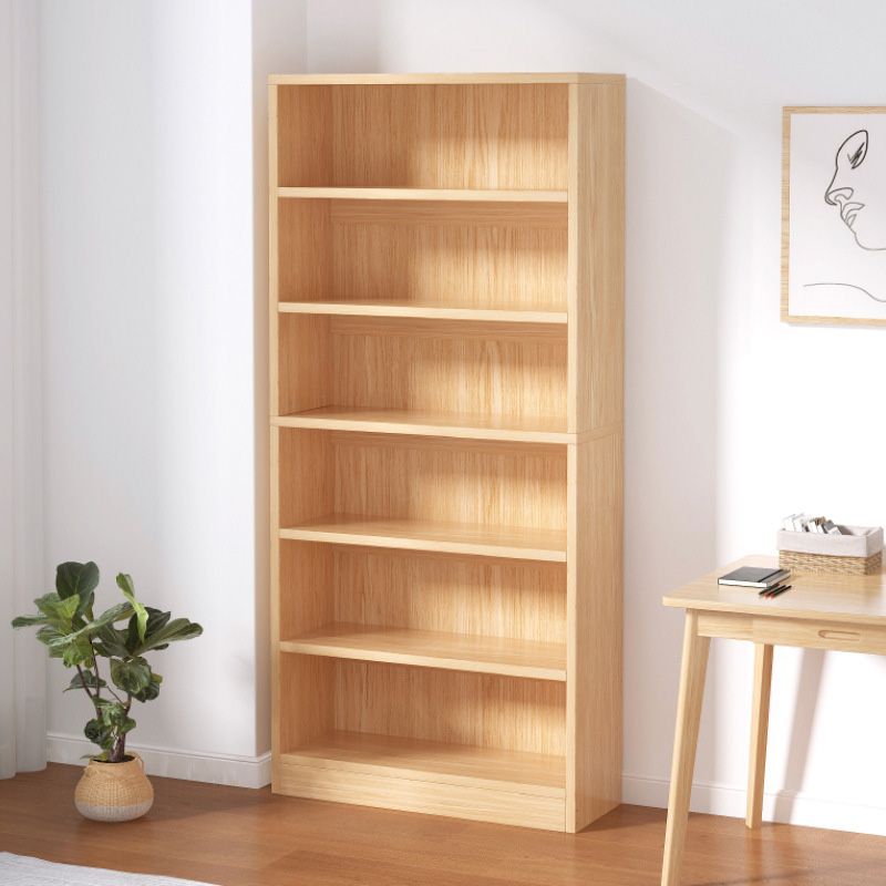 9.5"W Modern Wood Bookshelf Rectangular Shelves Bookcase for Living Room