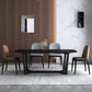 Industrial Style Dining Site Table Rectangle Stone Table with Trestle Base Clearhalo ' dining_table' 'Dining Tables & Seating' 'Dining Tables' 'furn' 'furn_dining_table' 'Furniture' 'furniture_dining_table' 'Kitchen & Dining Furniture' 'kitchen&dining_furn' 'kitchen' 'kitchen_dining_table' 1200x1200_df3b8840-98e9-4a62-b12b-b27e2761877d