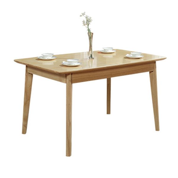 Modern Rubberwood Rectangular Dining Table Solid Wood Table in Wood Color Clearhalo ' dining_table' 'Dining Tables & Seating' 'Dining Tables' 'furn' 'furn_dining_table' 'Furniture' 'furniture_dining_table' 'Kitchen & Dining Furniture' 'kitchen&dining_furn' 'kitchen' 'kitchen_dining_table' 1200x1200_df3de325-44c7-478c-a55d-58d6fa7c9c10