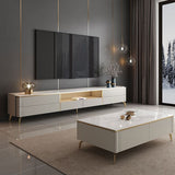 Stone Media Console Modern Media Console TV Stand for Living Room Clearhalo 'furn' 'furn_tv_stands_entertainment_centers' 'Furniture' 'Living Room Furniture' 'TV Stands & Entertainment Centers' 'TV Stands & Media Storage Furniture' 'tv_stands_entertainment_centers' 1200x1200_df3e595b-4523-469f-b22a-766c2f1c0185