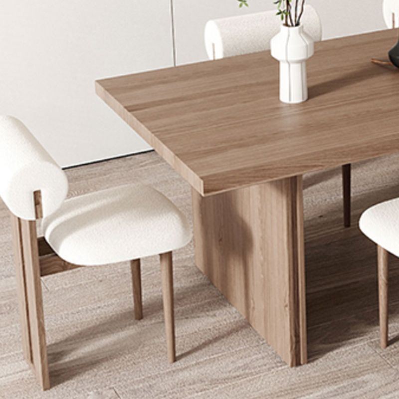 Modern Pine Solid Wood Dinner Table Rectangle Double Pedestal Dining Table Clearhalo 'Dining Tables & Seating' 'Dining Tables' 'dining_table' 'furn' 'furn_dining_table' 'Furniture' 'Kitchen & Dining Furniture' 1200x1200_df3e7060-e1f5-4045-9297-cbc87dbb3bf9