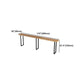 Brown Modern Style Table Pine Wood and Iron Breakroom Bar Table Clearhalo 'Bar Furniture' 'Bar Tables' 'bar_tables' 'furn' 'furn_bar_tables' 'Furniture' 'furniture_bar_tables' 'Kitchen & Dining Furniture' 1200x1200_df40d1e6-5efc-42b9-acfe-e73b3baccdcb