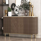 Glam Sideboard Cabinet Marble Sideboard Tavolo con porte per sala da pranzo