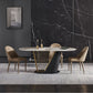 Glam Style Sintered Stone Dining Set 1/4/5/7 Pieces Dining Set Clearhalo 'Dining Room Sets' 'Dining Tables & Seating' 'dining_room_set' 'furn' 'furn_dining_room_set' 'Furniture' 'furniture_dining_room_set' 'Kitchen & Dining Furniture' 1200x1200_df42861c-15b7-478b-ae9c-8938e8075a3c