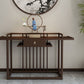 Solid Wood Console Table 1 Shelf Rectangle Accent Table for Hall