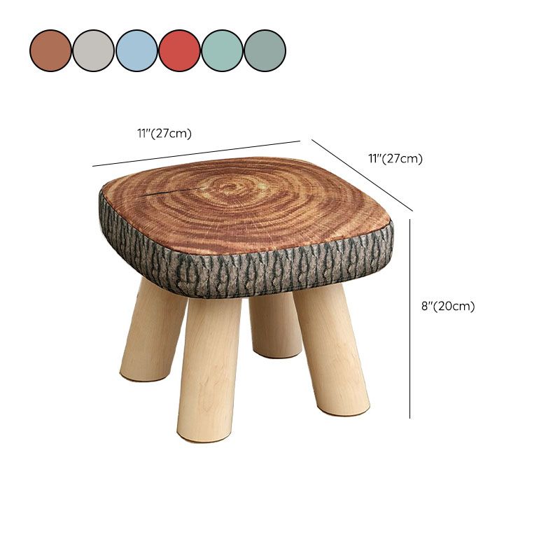 Modern Ottoman Cotton Detachable Seat Cover Solid Color Square Ottoman Clearhalo 'furn' 'furn_ottomans_poufs' 'Furniture' 'Living Room Furniture' 'Ottomans & Poufs' 'ottomans_poufs' 1200x1200_df44827c-d7e9-4ed1-8156-c481917f4496