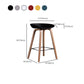 Glam Solid Wood Counter Height Stool Plastic Bar Stool Bar Stool