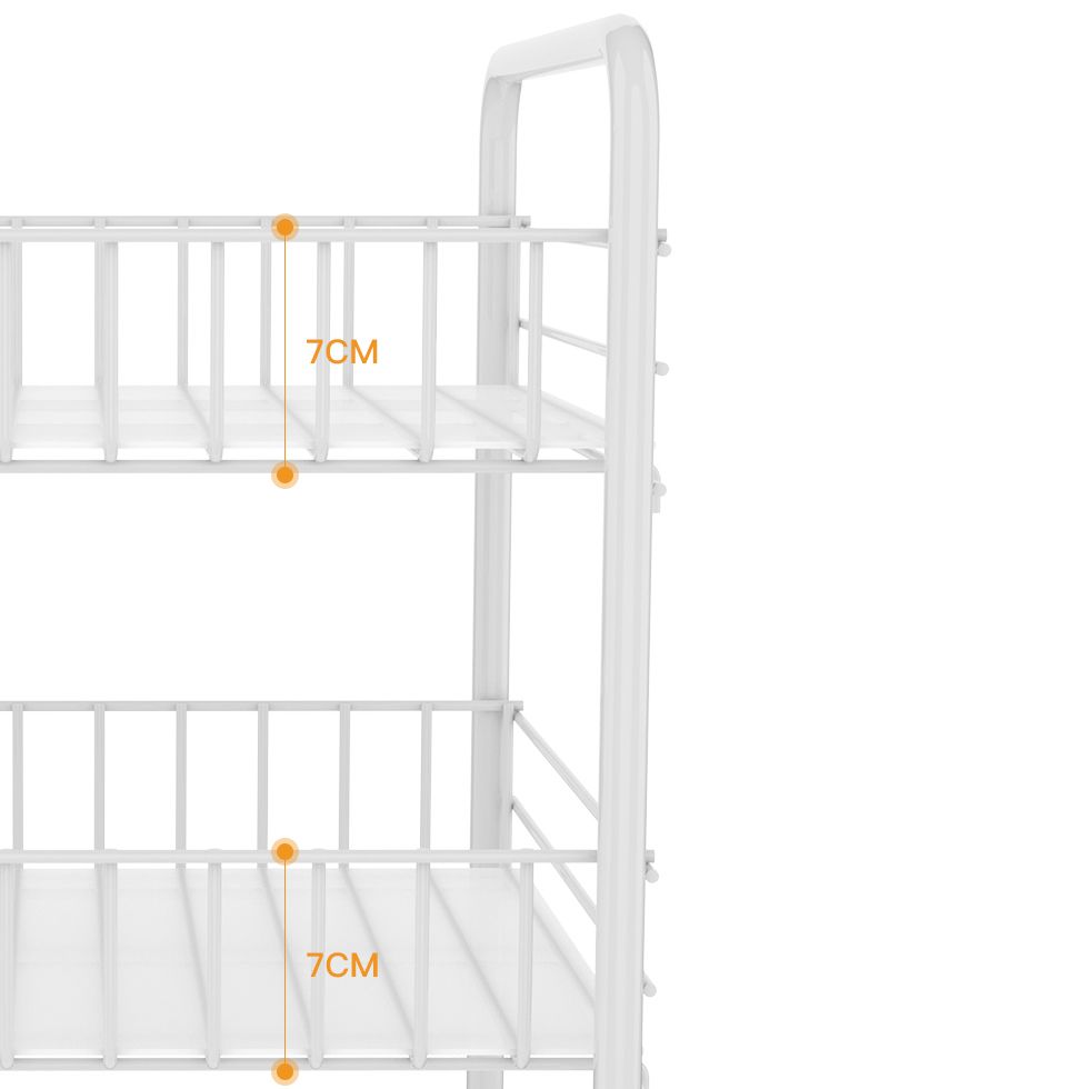 Libreria in stile moderno bianco aperta libreria in metallo con ruote a fuoco