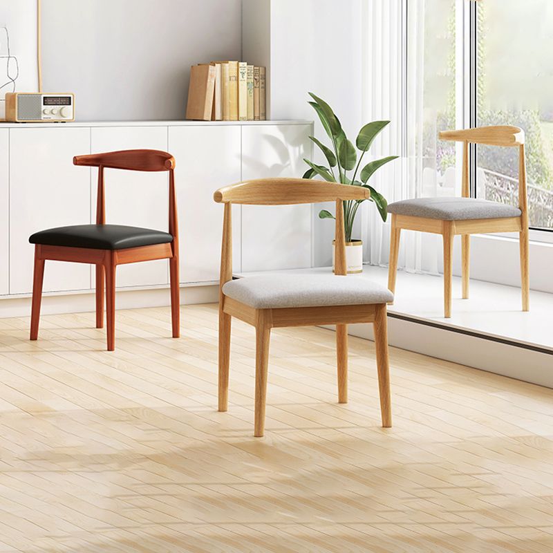 Home Contemporary Side Chair Open Back Metal Upholstered Dining Room Chair Clearhalo ' kitchen&dining_furn' 'Dining Chairs' 'Dining Tables & Seating' 'dining_chair' 'furn' 'furn_dining_chair' 'Furniture' 'furniture_dining_chair' 'Kitchen & Dining Furniture' 'kitchen' 1200x1200_df477191-68aa-4b6c-b29f-a6b5968178f0