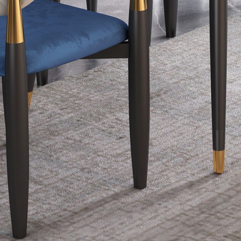 Sedia da pranzo moderno da pranzo in metallo sedia da sala da pranzo aperto