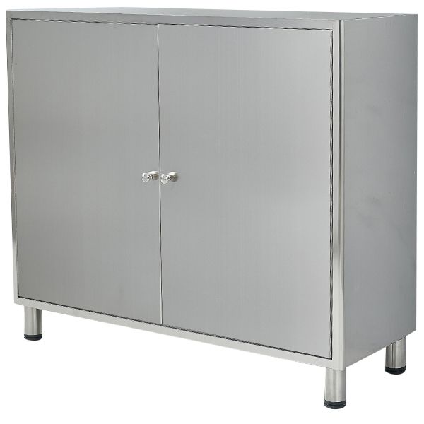 Stainless Steel Kitchen Sideboard Cabinet Modern Server Cabinet with Storage Clearhalo 'buffet_sideboard' 'Buffets & Sideboards' 'furn' 'furn_buffet_sideboard' 'Furniture' 'furniture_buffet_sideboard' 'Kitchen & Dining Furniture' 1200x1200_df4a0b6c-cc17-49bb-85eb-36de5b593c7f