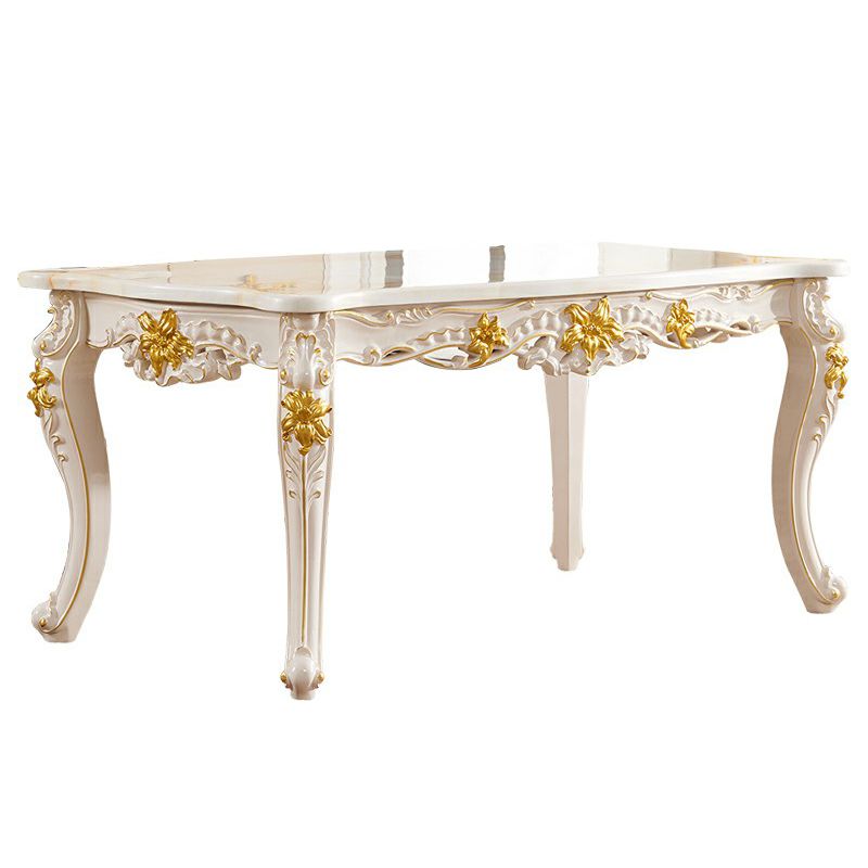 Victorian Marble Table Set of 5/7 with Rectangle Table Caved Dining Set with Leather Chairs Clearhalo 'Dining Room Sets' 'Dining Tables & Seating' 'dining_room_set' 'furn' 'furn_dining_room_set' 'Furniture' 'furniture_dining_room_set' 'Kitchen & Dining Furniture' 'kitchen&dining_furn' 'kitchen' 1200x1200_df4c1c4d-1199-4d54-bfcd-ffd5b70c44e4