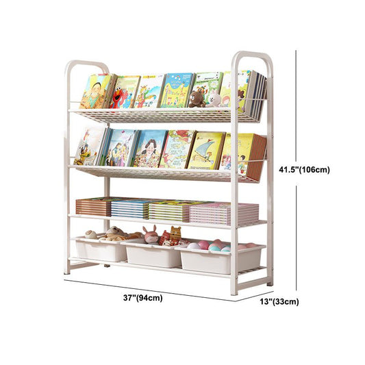 Metal Bookcase Matter Finish Contemporary Etagere Shelf Bookcase Clearhalo 'Bookcases' 'furn' 'furn_bookcases' 'Furniture' 'Office Furniture' 1200x1200_df5242e1-5631-4881-b017-a73a3e787135