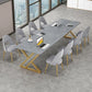 Rectangle Dinette Table Industrial Stone Dinner Room Kitchen Table for Indoor Clearhalo ' dining_table' 'Dining Tables & Seating' 'Dining Tables' 'furn' 'furn_dining_table' 'Furniture' 'furniture_dining_table' 'Kitchen & Dining Furniture' 'kitchen&dining_furn' 'kitchen' 'kitchen_dining_table' 1200x1200_df526c64-32b1-4dc4-882c-59cdb714a7df