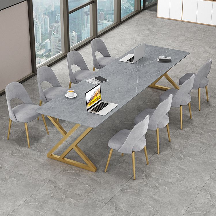 Rectangle Dinette Table Industrial Stone Dinner Room Kitchen Table for Indoor Clearhalo ' dining_table' 'Dining Tables & Seating' 'Dining Tables' 'furn' 'furn_dining_table' 'Furniture' 'furniture_dining_table' 'Kitchen & Dining Furniture' 'kitchen&dining_furn' 'kitchen' 'kitchen_dining_table' 1200x1200_df526c64-32b1-4dc4-882c-59cdb714a7df