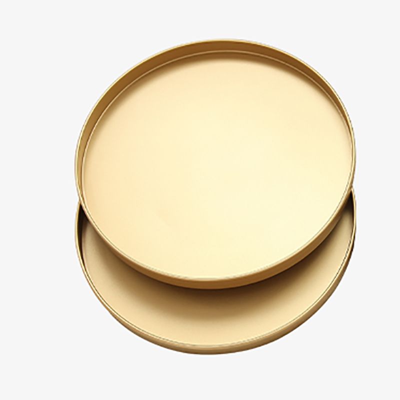 Tavolo da salotto in metallo rotondo accento in stile modernistico