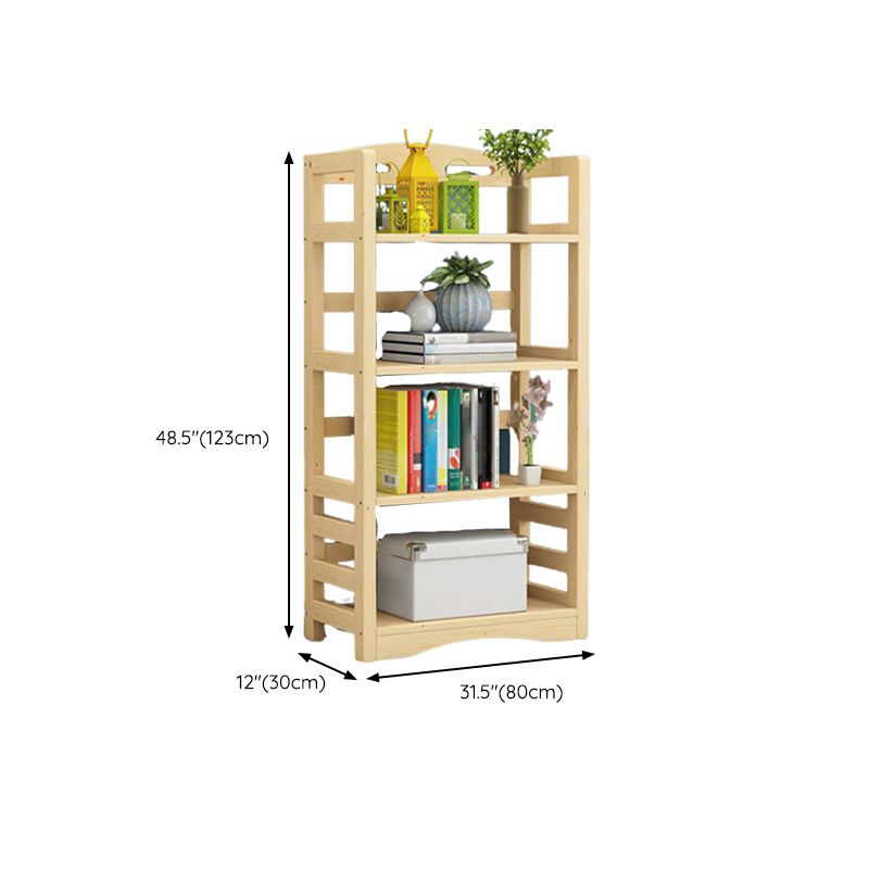 Etagere Vertical Modern Book Shelf Natural Wooden Shelf Bookcase for Study Room Clearhalo 'Bookcases' 'furn' 'furn_bookcases' 'Furniture' 'Office Furniture' 1200x1200_df567870-e2e1-4871-bb6d-6553149dab07