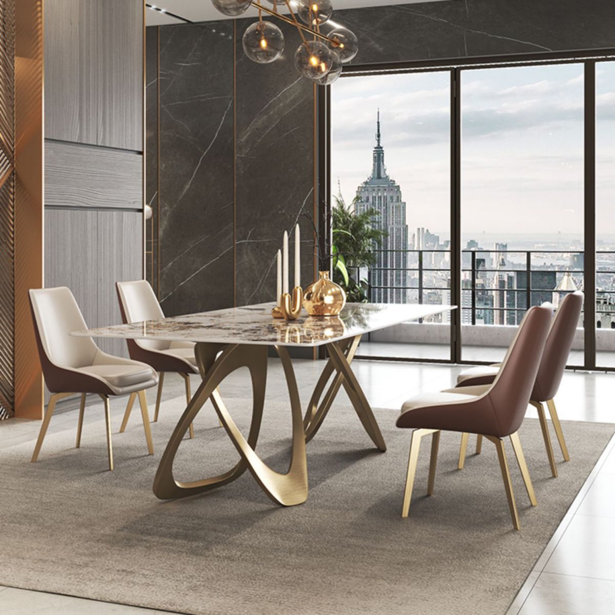 Metal Traditional Luxury Rectangle Table Sintered Stone Table for Dining Room Clearhalo ' dining_table' 'Dining Tables & Seating' 'Dining Tables' 'furn' 'furn_dining_table' 'Furniture' 'furniture_dining_table' 'Kitchen & Dining Furniture' 'kitchen&dining_furn' 'kitchen' 'kitchen_dining_table' 1200x1200_df5b756a-b18e-4d1e-91e7-2850f52afa42