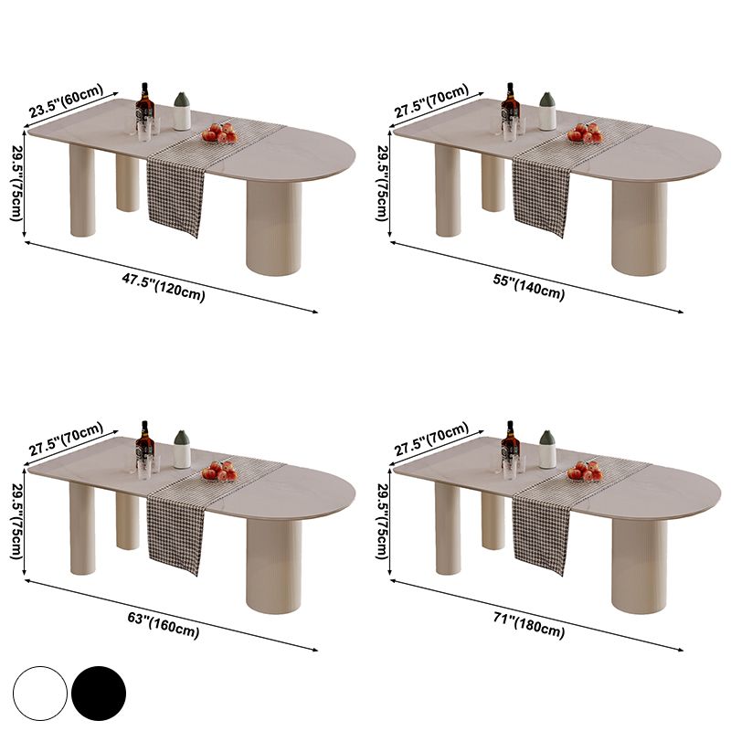 Solid Wood Contemporary Free Form Dining Table Sintered Stone Table for Dining Room and Kitchen Clearhalo ' dining_table' 'Dining Tables & Seating' 'Dining Tables' 'furn' 'furn_dining_table' 'Furniture' 'furniture_dining_table' 'Kitchen & Dining Furniture' 'kitchen&dining_furn' 'kitchen' 'kitchen_dining_table' 1200x1200_df5c278c-f4b0-4e6c-b489-dc0aad664f18