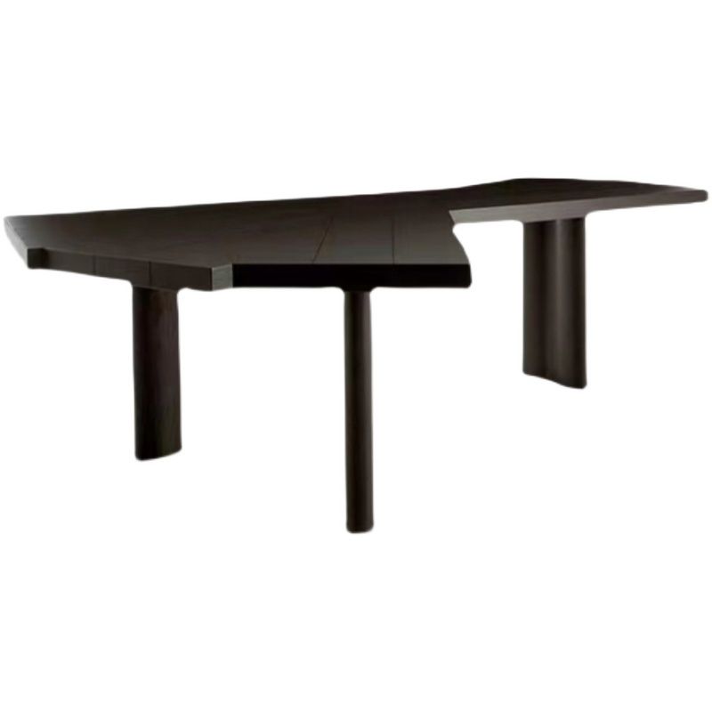 Scrivania di scrittura contemporanea casa in legno massiccio con le gambe