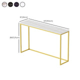 29,53 "tavolo da consolle glam alto tavolo resistente alle macchie con 1 scaffale