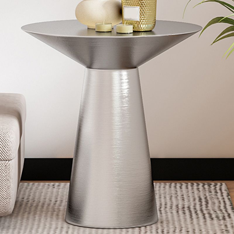 22,24 "tavolo laterale rotondo alto alto tavolo da piedistallo in acciaio inossidabile