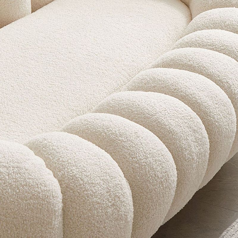 Beige Wool Stationary Sofa 27.55" High Sloped Arm Sofa for Living Room Clearhalo 'furn' 'furn_sofas' 'Furniture' 'Living Room Furniture' 'Sofa' 'sofas' 1200x1200_df61914f-82c4-440f-9e56-c1e7b45cd9a0