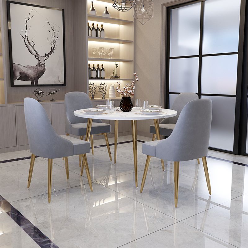 Nordic glam rond Table de table de pierre fritté 1/3/5/7 pièces