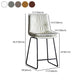 Nordic Indoor Simple Barstool Low Back Iron Tall Stool with Leather Seat Clearhalo 'Bar Furniture' 'Bar Stools' 'bar_stools' 'furn' 'furn_bar_stools' 'furniture_bar_stools' 'Kitchen & Dining Furniture' 'kitchen&dining_furn' 'kitchen' 'kitchen_furn' Furniture' 1200x1200_df6543e4-74e8-4e98-bddc-3c2eb18fe937