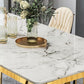 Glam Sintered Stone Double Pedestal Table Home Rectangle Dining Table Clearhalo 'Dining Tables & Seating' 'Dining Tables' 'dining_table' 'furn' 'furn_dining_table' 'Furniture' 'furniture_dining_table' 'Kitchen & Dining Furniture' 'kitchen' 'kitchen_dining_table' 1200x1200_df66e7ed-60f7-45fe-bff9-3d7e7cd35d3e