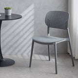 Minimalist Design Plastic Dining Armless Chair Open Back Dining Side Chairs Clearhalo 'Dining Chairs' 'Dining Tables & Seating' 'dining_chair' 'furn' 'furn_dining_chair' 'Furniture' 'furniture_dining_chair' 'Kitchen & Dining Furniture' 1200x1200_df6781c1-ba19-4c7d-84cb-1420225bfce4