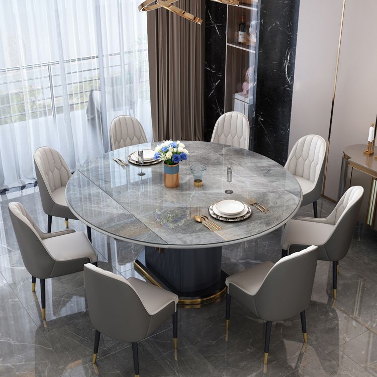 Round Traditional Luxury Dining Room Table Sintered Stone Table with Pedestal Base Clearhalo ' dining_table' 'Dining Tables & Seating' 'Dining Tables' 'furn' 'furn_dining_table' 'Furniture' 'furniture_dining_table' 'Kitchen & Dining Furniture' 'kitchen&dining_furn' 'kitchen' 'kitchen_dining_table' 1200x1200_df681906-c814-4fea-a3a4-806adc173d8e