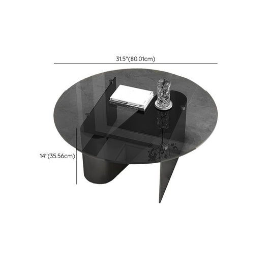 Tavoli da cocktail in vetro rotondo in vetro