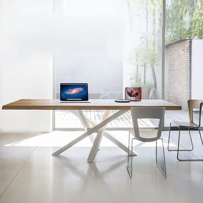 Solid Wood Dining Table Luxury Wood Color Dining Room Table for Kitchen Clearhalo 'Dining Tables & Seating' 'Dining Tables' 'dining_table' 'furn' 'furn_dining_table' 'Furniture' 'Kitchen & Dining Furniture' 1200x1200_df69fdbe-3442-4bb5-8538-87eb968f909c