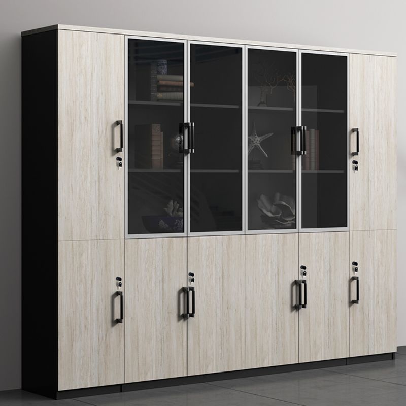 Gabinetto di file contemporaneo in legno Lock Lock File Vertical Gabinet per ufficio