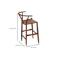 Industrial Low Back Dining Stool Solid Wood Bar Stool with Footrest Clearhalo 'Bar Furniture' 'Bar Stools' 'bar_stools' 'furn' 'furn_bar_stools' 'Furniture' 'Kitchen & Dining Furniture' 1200x1200_df6afd13-9e74-47be-801b-1f621a5bf6ec