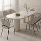 Sintered Stone Top Table White Dining Table for Kitchen Dining Room Clearhalo 'Dining Tables & Seating' 'Dining Tables' 'dining_table' 'furn' 'furn_dining_table' 'Furniture' 'Kitchen & Dining Furniture' 1200x1200_df6cc152-8efb-44a0-8b14-ab033a6d84b2