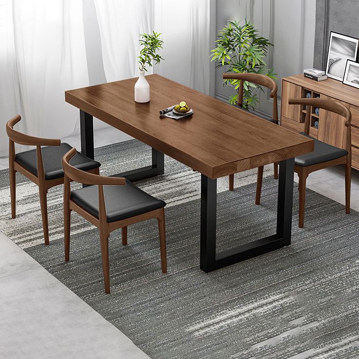 Industrial 1/4/5 Pieces Dining Furniture Set Solid Wood Dining Room Furniture Clearhalo 'Dining Room Sets' 'Dining Tables & Seating' 'dining_room_set' 'furn' 'furn_dining_room_set' 'Furniture' 'furniture_dining_room_set' 'Kitchen & Dining Furniture' 'kitchen&dining_furn' 'kitchen' 1200x1200_df6db64c-353b-4275-b9c5-6762d51c748d
