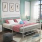 78.74-inch Wide Standard Bed with Headboard and Legs ,Solid Color