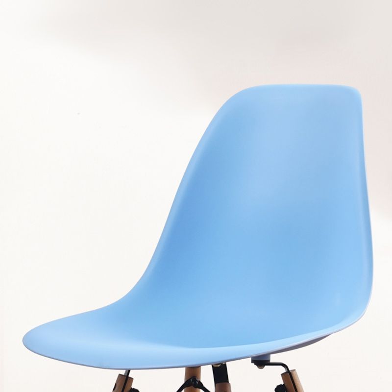 Scandinavian Wood Armless Chair Solid Back Kitchen Dining Room Chair Clearhalo 'Dining Chairs' 'Dining Tables & Seating' 'dining_chair' 'Furniture' 'furniture_dining_chair' 'Kitchen & Dining Furniture' 1200x1200_df6fa6ce-4118-41d8-a829-aea94c14969e