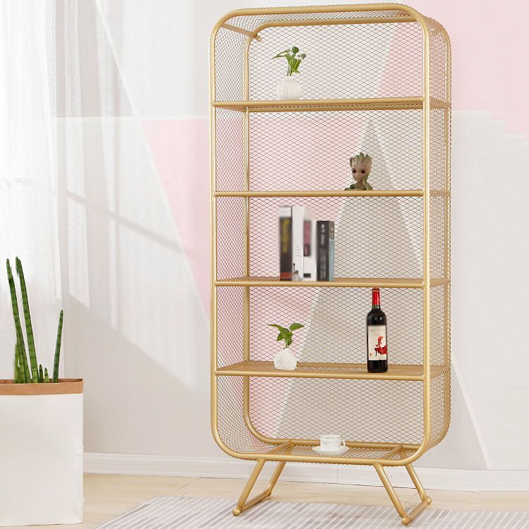 Industrial Metal Standard Bookshelf Closed Back Vertical Bookcase for Bedroom Clearhalo 'Bookcases' 'furn' 'furn_bookcases' 'Furniture' 'furniture_bookcases' 'Office Furniture' 1200x1200_df6fd7b6-b6c8-4595-b39e-ca4fa42ff6ec