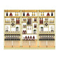 Freestanding Luxury Wine Jail Metal with Shelf Wine Rack Kit 11.8"Wide Clearhalo 'furn' 'furn_wine_racks' 'Furniture' 'Kitchen & Dining Furniture' 'Wine Racks' 'wine_racks' 1200x1200_df70238b-027b-45b1-bc44-03b67b9bd0ab